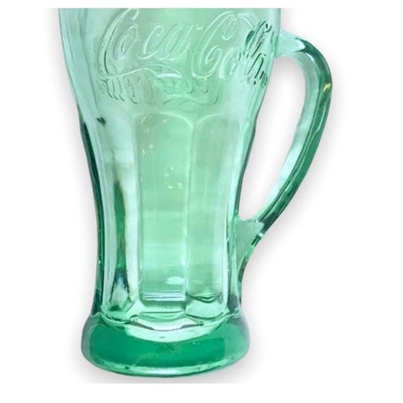 Vintage Libbey Coca Cola Glass Shake Float Mug With Handle Green 14 oz - Picture 2 of 6